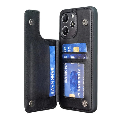For Xiaomi Redmi 12 4G / 12 5G (Global) Case Kickstand PU+TPU Cell Phone Cover with Card Holder