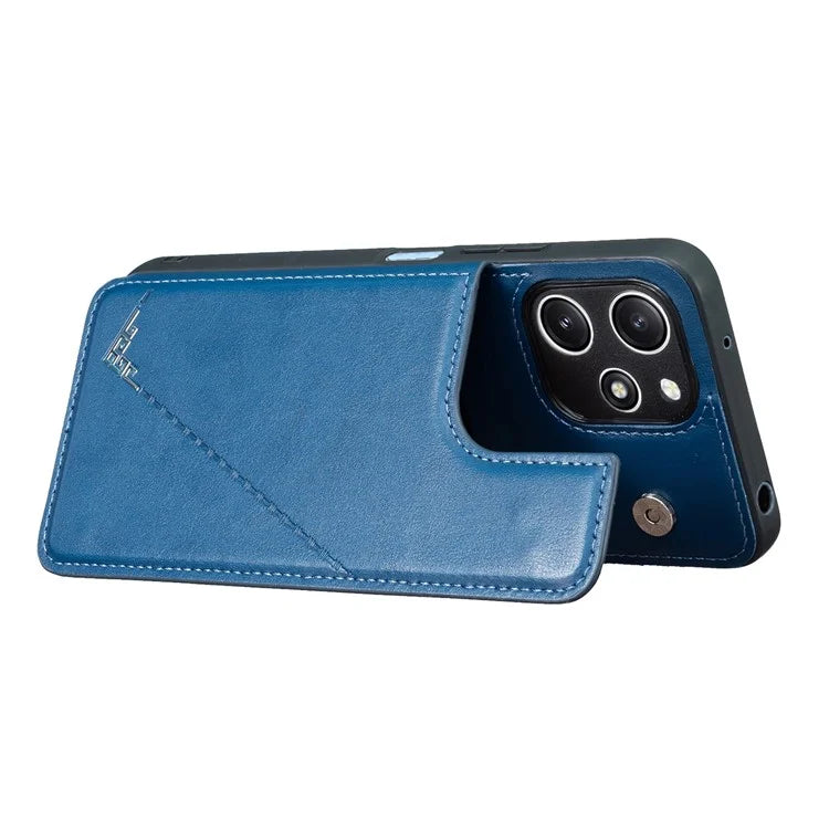For Xiaomi Redmi 12 4G / 12 5G (Global) Case Kickstand PU+TPU Cell Phone Cover with Card Holder