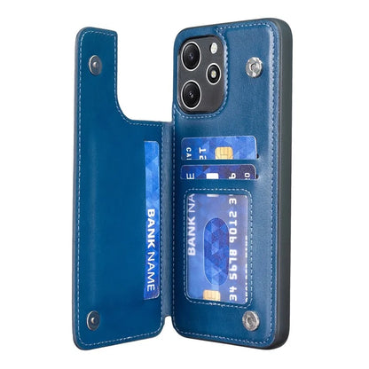 For Xiaomi Redmi 12 4G / 12 5G (Global) Case Kickstand PU+TPU Cell Phone Cover with Card Holder