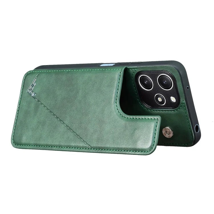 For Xiaomi Redmi 12 4G / 12 5G (Global) Case Kickstand PU+TPU Cell Phone Cover with Card Holder