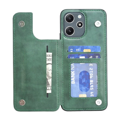 For Xiaomi Redmi 12 4G / 12 5G (Global) Case Kickstand PU+TPU Cell Phone Cover with Card Holder