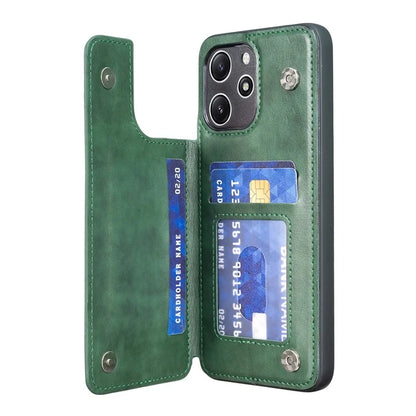 For Xiaomi Redmi 12 4G / 12 5G (Global) Case Kickstand PU+TPU Cell Phone Cover with Card Holder