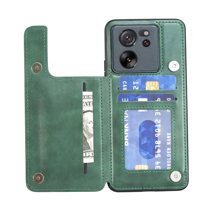 For Xiaomi 13T / 13T Pro / Redmi K60 Ultra Case Retro Kickstand PU Leather+TPU Phone Cover