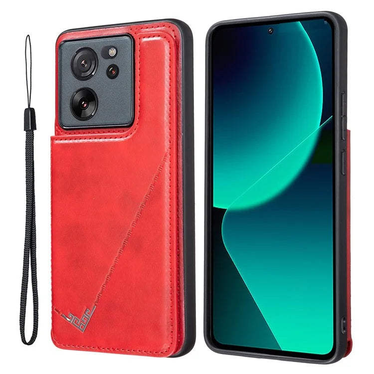 For Xiaomi 13T / 13T Pro / Redmi K60 Ultra Case Retro Kickstand PU Leather+TPU Phone Cover