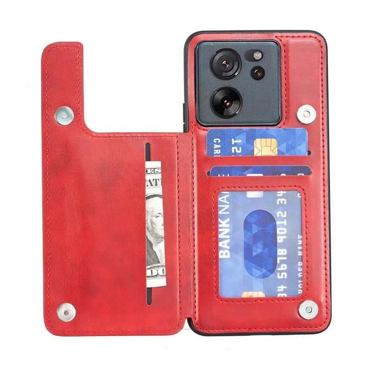 For Xiaomi 13T / 13T Pro / Redmi K60 Ultra Case Retro Kickstand PU Leather+TPU Phone Cover