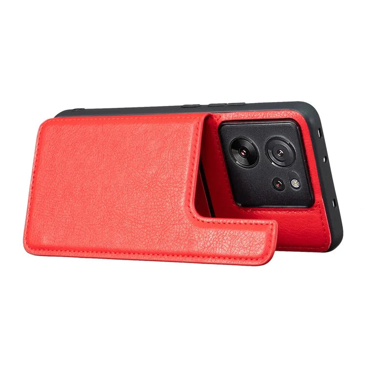 For Xiaomi 13T / 13T Pro Case Card Holder PU+TPU Cell Phone Cover with Kickstand
