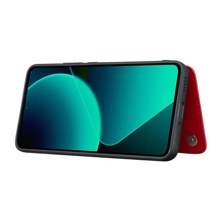 For Xiaomi 13T / 13T Pro Case Card Holder PU+TPU Cell Phone Cover with Kickstand