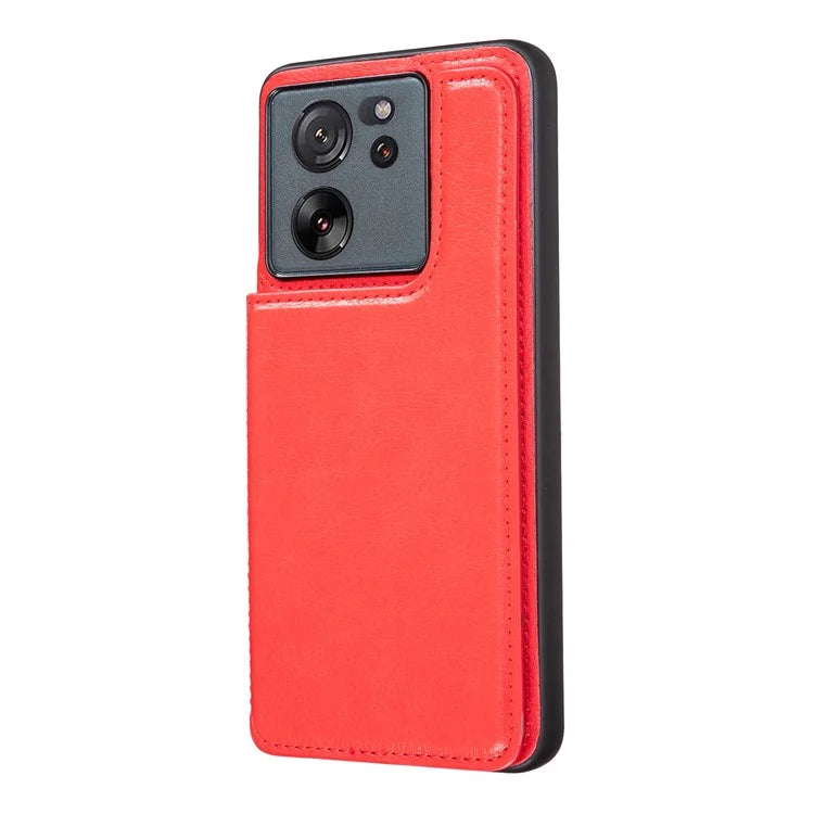 For Xiaomi 13T / 13T Pro Case Card Holder PU+TPU Cell Phone Cover with Kickstand