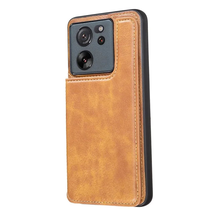 For Xiaomi 13T / 13T Pro Case Card Holder PU+TPU Cell Phone Cover with Kickstand