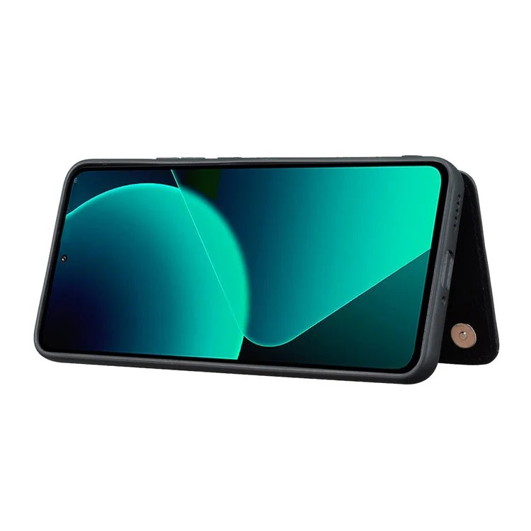 For Xiaomi 13T / 13T Pro Case Card Holder PU+TPU Cell Phone Cover with Kickstand