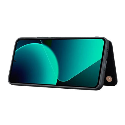 For Xiaomi 13T / 13T Pro Case Card Holder PU+TPU Cell Phone Cover with Kickstand