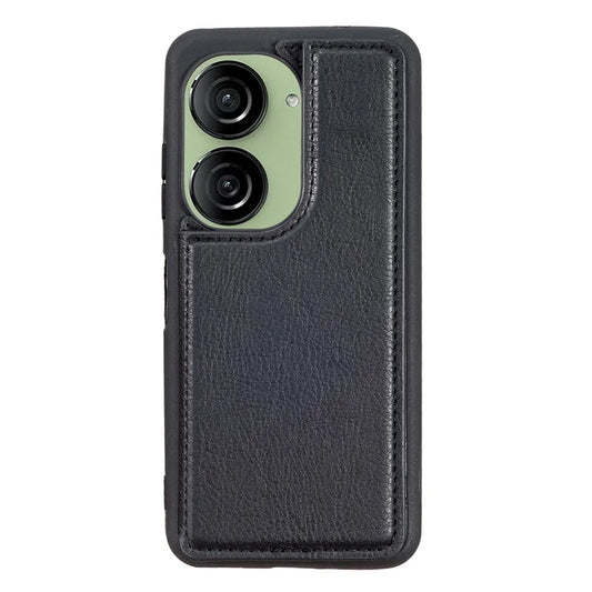 For Asus Zenfone 9 5G / 10 5G Case PU+TPU Kickstand Case Protective Phone Back Cover with Card Slots