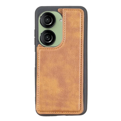 For Asus Zenfone 9 5G / 10 5G Case PU+TPU Kickstand Case Protective Phone Back Cover with Card Slots