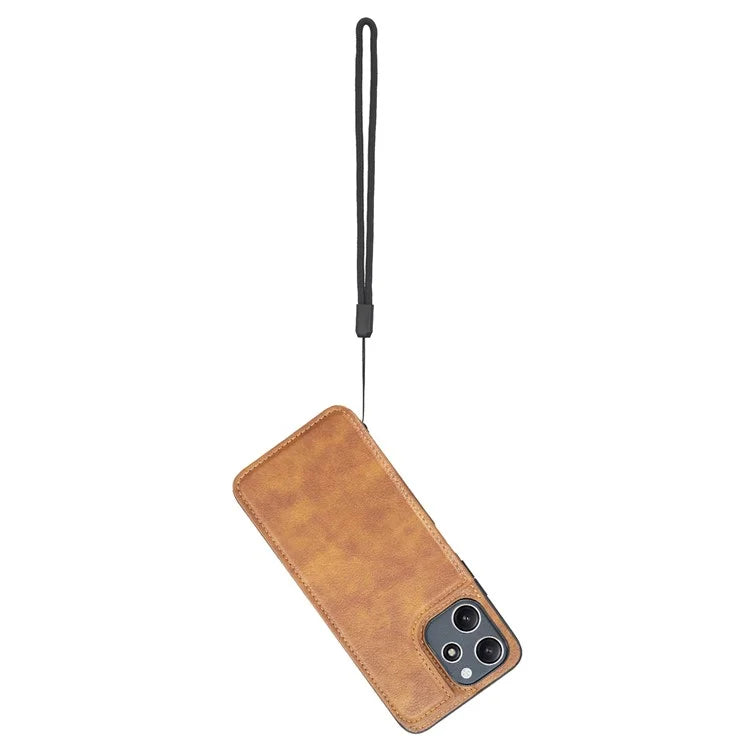 For Xiaomi Redmi 12 4G / 12 5G (Global) Case PU+TPU Protective Case Kickstand Phone Back Cover with Card Slots