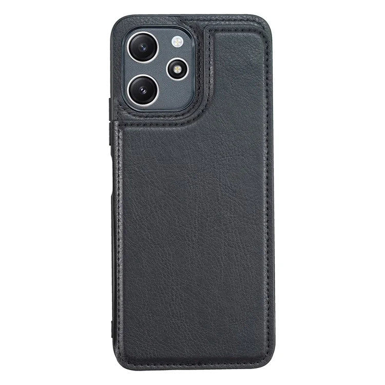 For Xiaomi Redmi 12 4G / 12 5G (Global) Case PU+TPU Protective Case Kickstand Phone Back Cover with Card Slots