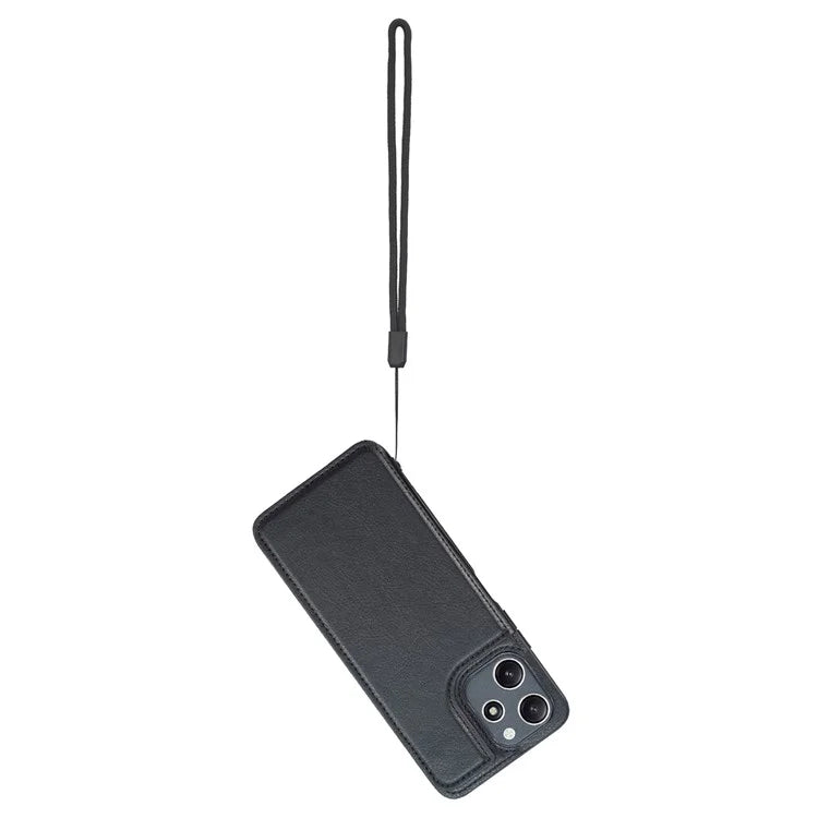 For Xiaomi Redmi 12 4G / 12 5G (Global) Case PU+TPU Protective Case Kickstand Phone Back Cover with Card Slots