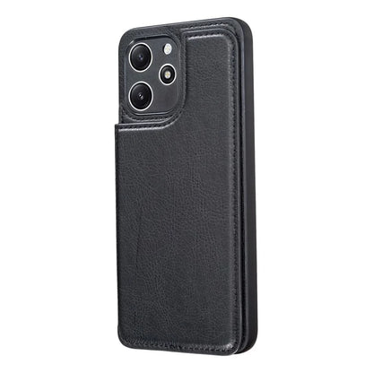For Xiaomi Redmi 12 4G / 12 5G (Global) Case PU+TPU Protective Case Kickstand Phone Back Cover with Card Slots