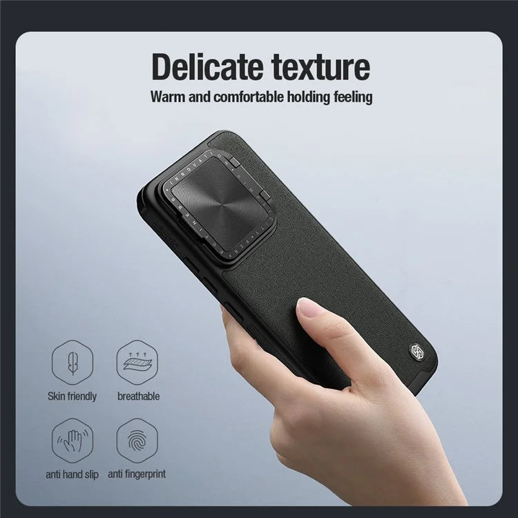NILLKIN CamShield Prop For Xiaomi 14 Cell Phone Case Anti-drop Leather+PC+TPU Back Cover