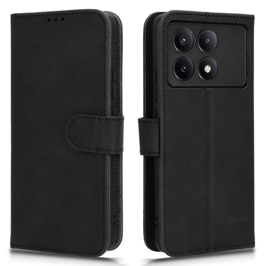 For Xiaomi Redmi K70E 5G / Poco X6 Pro 5G Cover Soft-Touch TPU+PU Leather Anti-fall Phone Wallet Case