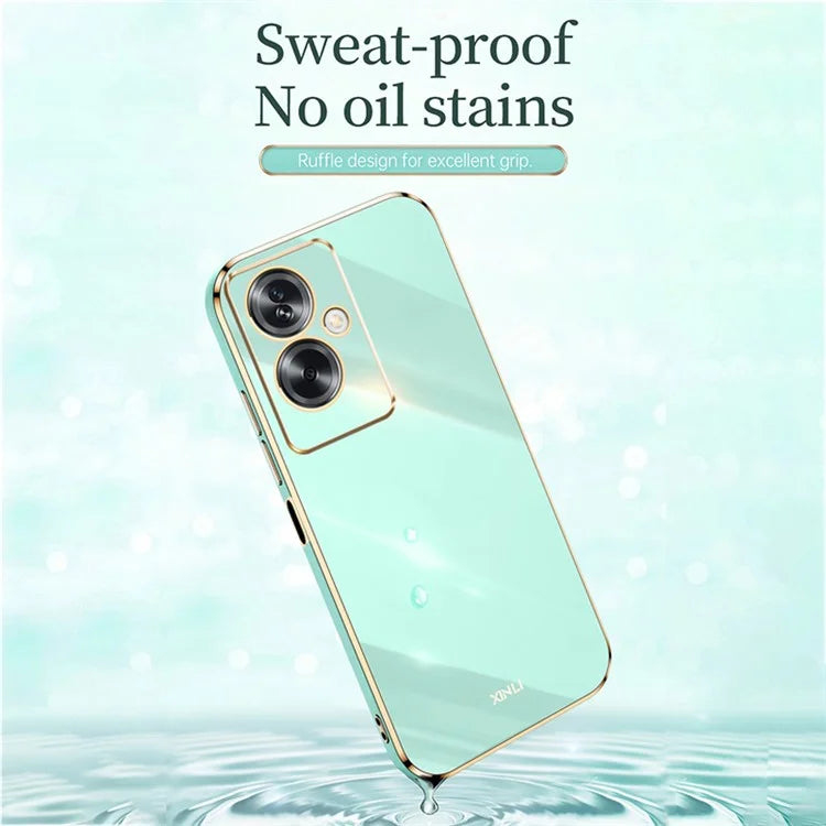 XINLI For Oppo A2 5G / A79 5G Phone Case Soft TPU Electroplating Cover
