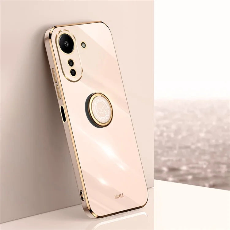 XINLI For Xiaomi Redmi 13C 4G / Poco C65 4G Case with Ring Holder Kickstand Soft TPU Phone Cover