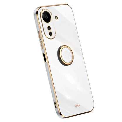 XINLI For Xiaomi Redmi 13C 4G / Poco C65 4G Case with Ring Holder Kickstand Soft TPU Phone Cover