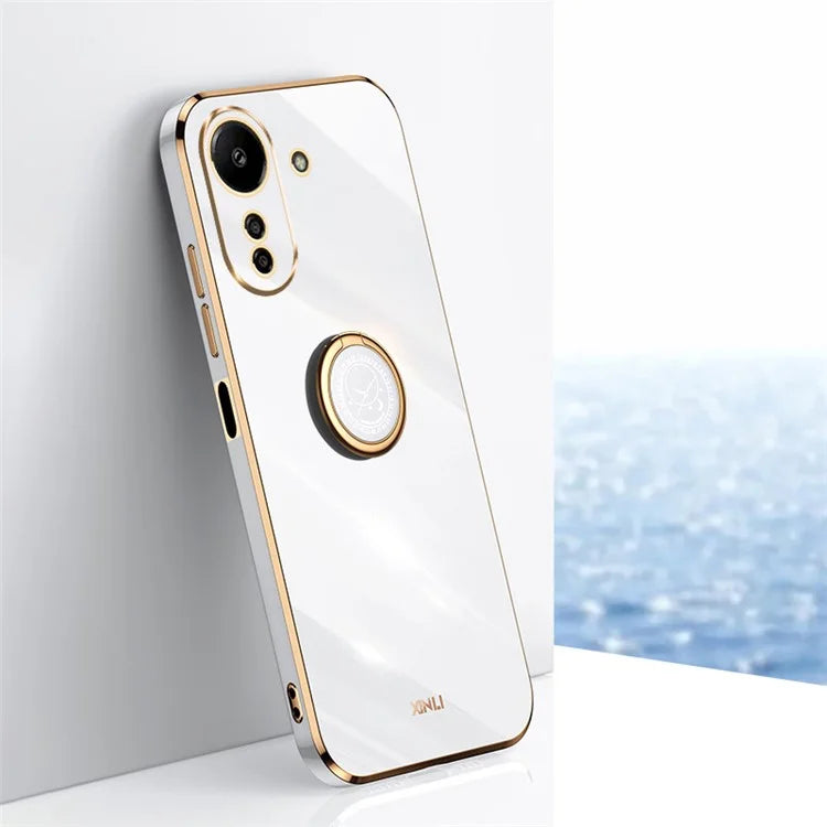 XINLI For Xiaomi Redmi 13C 4G / Poco C65 4G Case with Ring Holder Kickstand Soft TPU Phone Cover