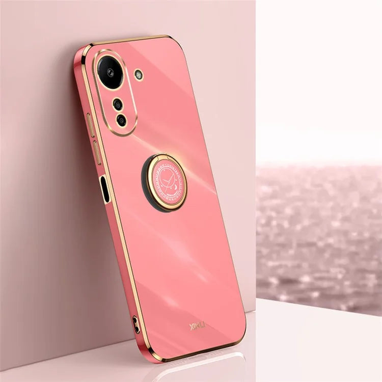 XINLI For Xiaomi Redmi 13C 4G / Poco C65 4G Case with Ring Holder Kickstand Soft TPU Phone Cover