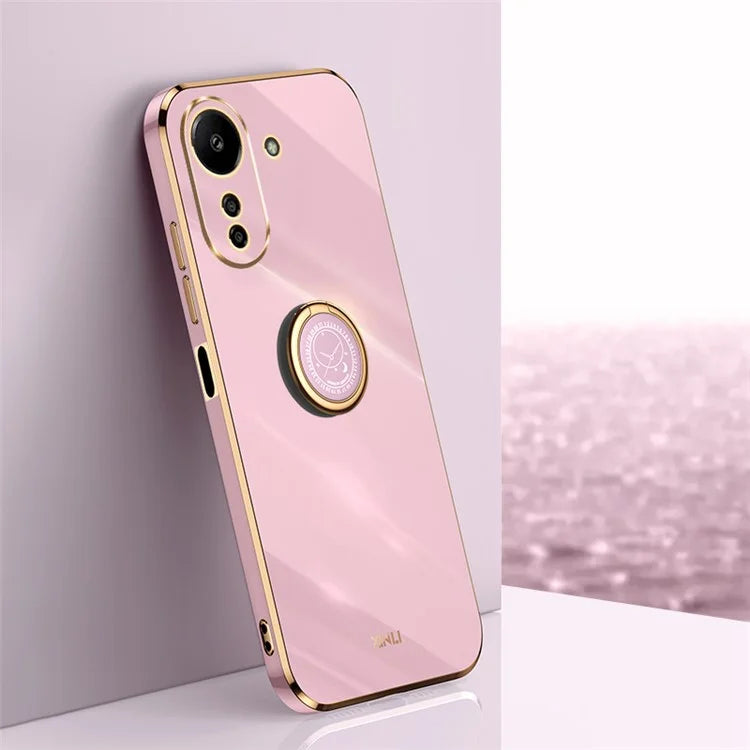 XINLI For Xiaomi Redmi 13C 4G / Poco C65 4G Case with Ring Holder Kickstand Soft TPU Phone Cover
