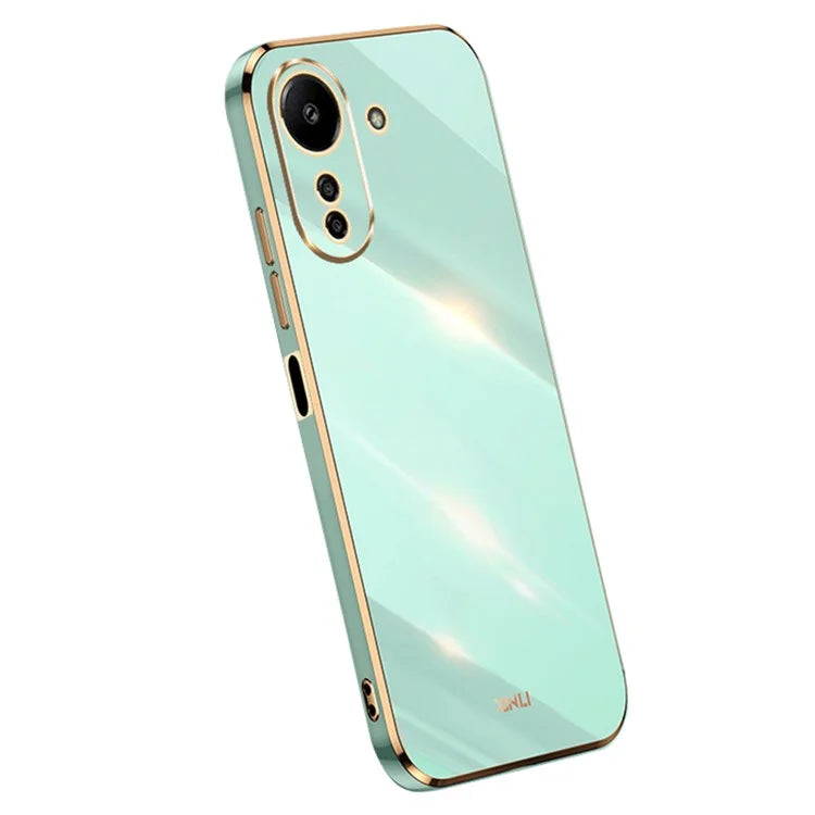 XINLI For Xiaomi Redmi 13C 4G / Poco C65 4G Case Electroplated Gold Edges Phone Cover