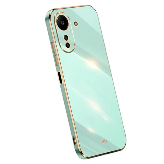XINLI For Xiaomi Redmi 13C 4G / Poco C65 4G Case Electroplated Gold Edges Phone Cover