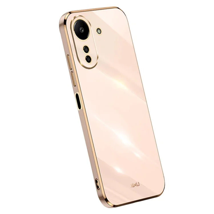 XINLI For Xiaomi Redmi 13C 4G / Poco C65 4G Case Electroplated Gold Edges Phone Cover