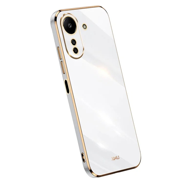 XINLI For Xiaomi Redmi 13C 4G / Poco C65 4G Case Electroplated Gold Edges Phone Cover
