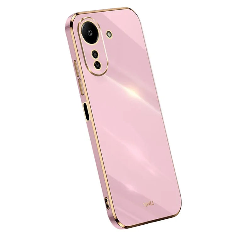 XINLI For Xiaomi Redmi 13C 4G / Poco C65 4G Case Electroplated Gold Edges Phone Cover