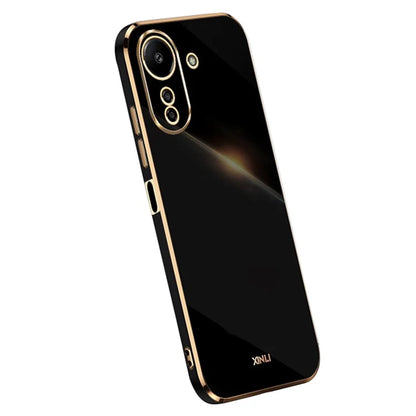 XINLI For Xiaomi Redmi 13C 4G / Poco C65 4G Case Electroplated Gold Edges Phone Cover