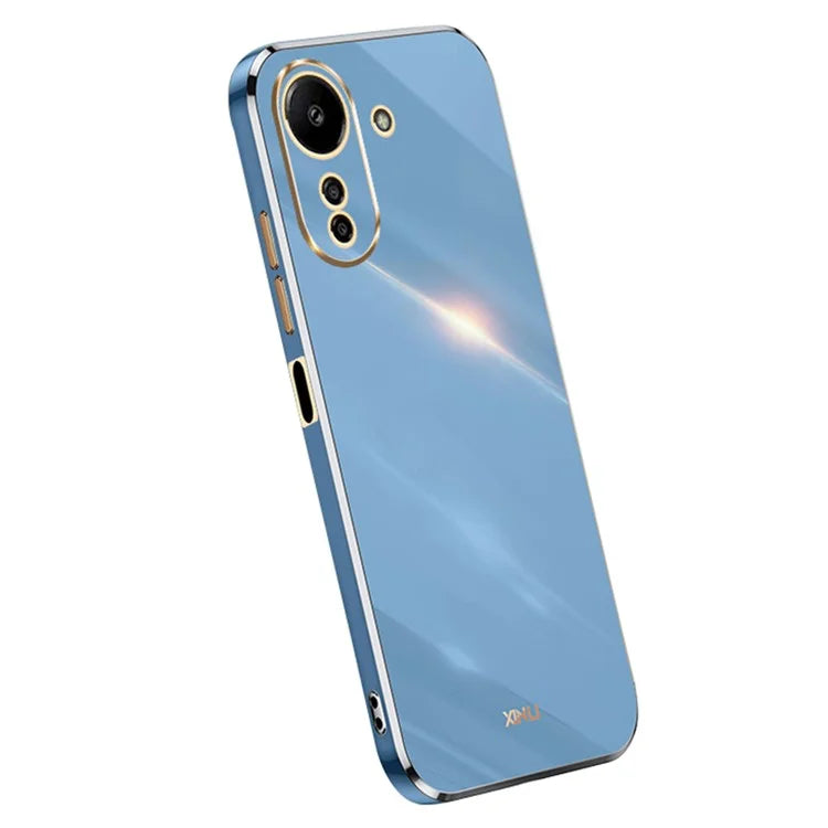 XINLI For Xiaomi Redmi 13C 4G / Poco C65 4G Case Electroplated Gold Edges Phone Cover