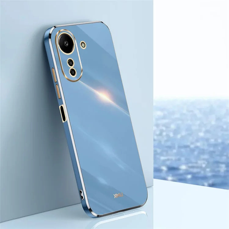 XINLI For Xiaomi Redmi 13C 4G / Poco C65 4G Case Electroplated Gold Edges Phone Cover