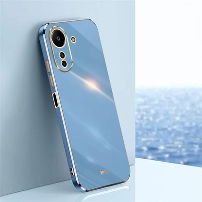 XINLI For Xiaomi Redmi 13C 4G / Poco C65 4G Case Electroplated Gold Edges Phone Cover