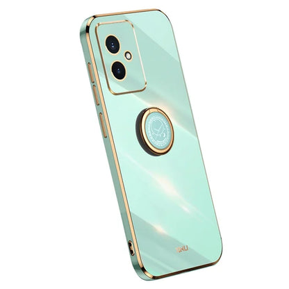 XINLI For Honor 100 5G TPU Electroplating Cover Ring Bracket Phone Case