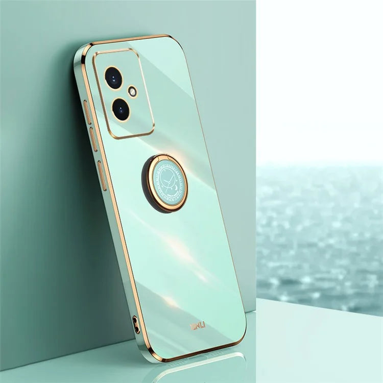 XINLI For Honor 100 5G TPU Electroplating Cover Ring Bracket Phone Case
