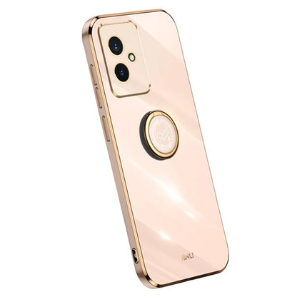 XINLI For Honor 100 5G TPU Electroplating Cover Ring Bracket Phone Case