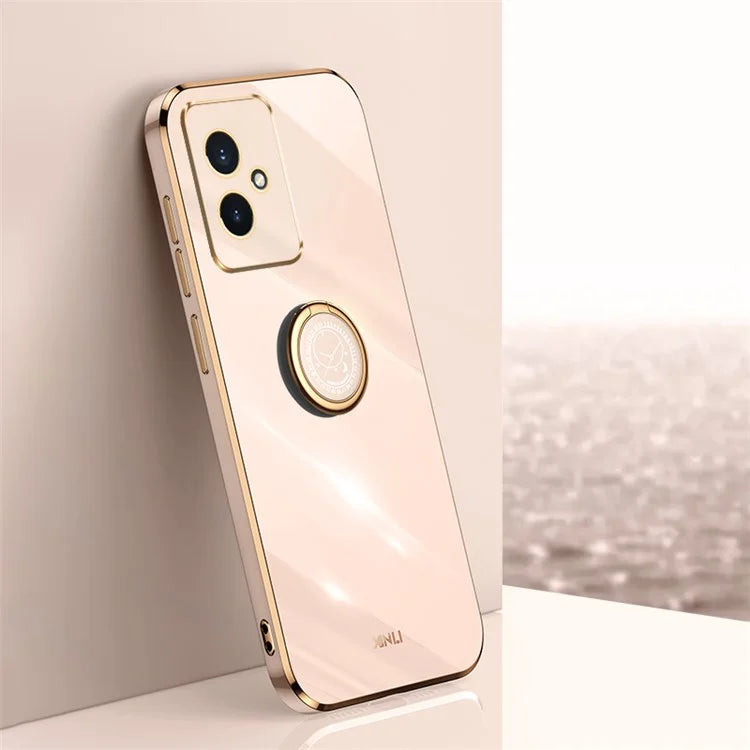XINLI For Honor 100 5G TPU Electroplating Cover Ring Bracket Phone Case