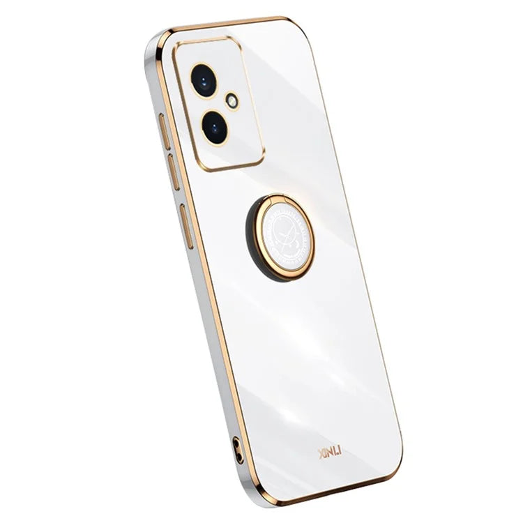 XINLI For Honor 100 5G TPU Electroplating Cover Ring Bracket Phone Case