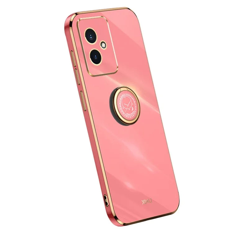 XINLI For Honor 100 5G TPU Electroplating Cover Ring Bracket Phone Case