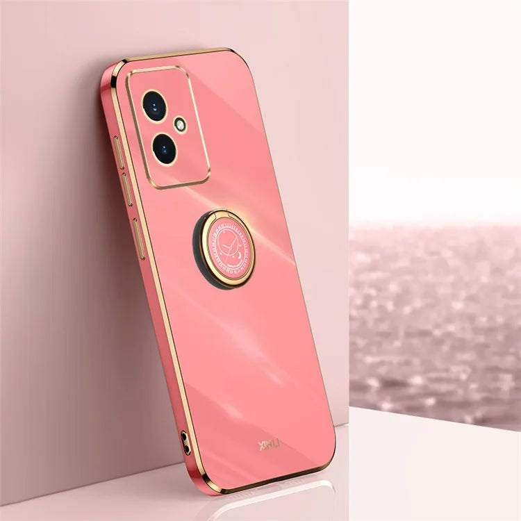 XINLI For Honor 100 5G TPU Electroplating Cover Ring Bracket Phone Case