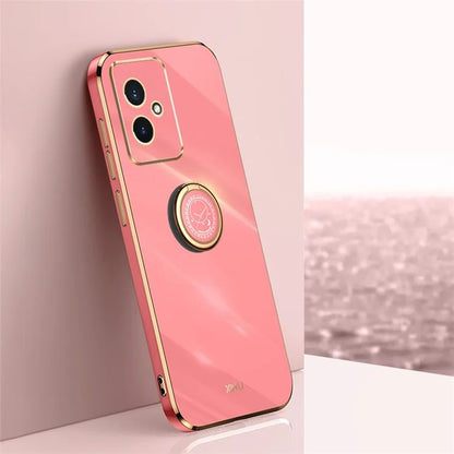 XINLI For Honor 100 5G TPU Electroplating Cover Ring Bracket Phone Case