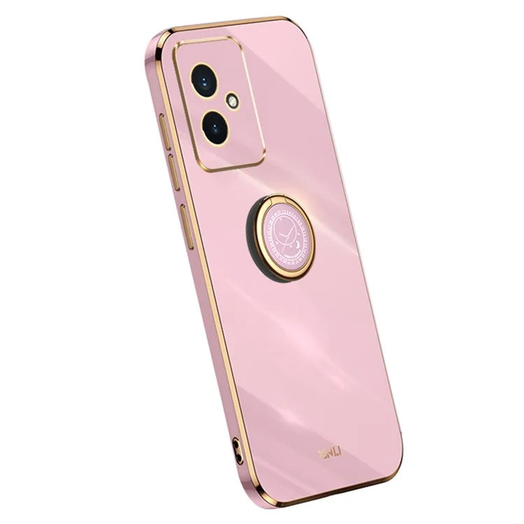 XINLI For Honor 100 5G TPU Electroplating Cover Ring Bracket Phone Case