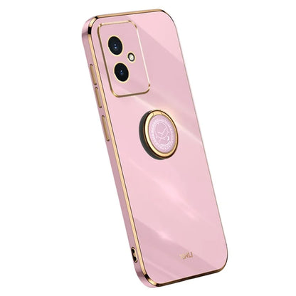 XINLI For Honor 100 5G TPU Electroplating Cover Ring Bracket Phone Case