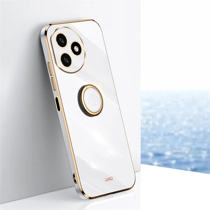 XINLI For Honor X50i+ 5G TPU Case with Kickstand Rotatable Ring Holder