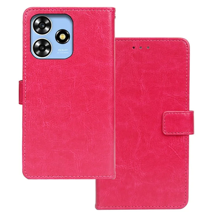 IDEWEI Crazy Horse Pattern Case for ZTE Blade V50 Smart Leather Cover Wallet